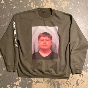 GOBLIN Youtuber Mugshot Sweatshirt Gildan Heavyweight - XL